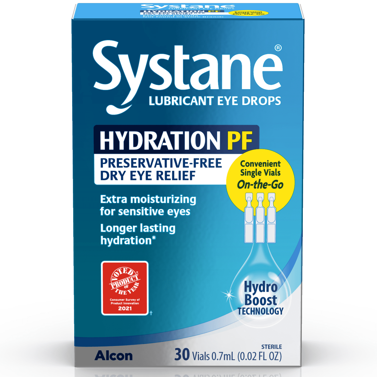 Systane Hydration Preservative Free Dry Eye Care Eye Drops, 30 Vials