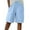 Light Blue, variant on cfhntfmh Bermuda Shorts for Women Drawstring High Waisted Casual Pleated Wide Leg Summer Beach Vacation Shorts with Pocket