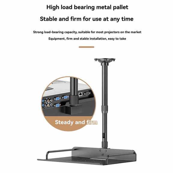 Projector Ceiling Mount Tray Wall Bracket for Cameras & Projectors, Ideal Video Conferen ywm58