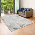 thumbnail image 3 of LR Home Michelle Durable Performance Area Rug Indoor in Cream/Gray, 5'3" x 7'3", 3 of 7