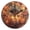 BlacK, variant on YAZAOO Decorative Wall Clock Size:25cm Autumn Decor with Candles Pumpkins Design Pattern Clock