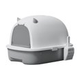 thumbnail image 2 of Hooded Cat , Pet , Removable with Door, Durable Pet Accessories Large Fully Enclosed Cat Toilet Pet Litter Tray Sandbox Grey, 2 of 8