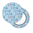 thumbnail image 2 of Balery Cartoon Rocket With Space Fundas de asiento para taburete de bar redondo de tela de terciopelo ajustables que protegen de arañazos y manchas para sillas de 14 a 17 pulgadas.-13 inch, 2 of 7