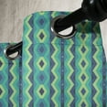 thumbnail image 3 of Ambesonne Chevron Grommet Curtain, Vintage Geometrical, 50" x 120", Pale Green Sea Green, 3 of 6