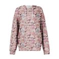 thumbnail image 5 of Hoodies For Women Oversized Winter Cute Sweatshirts Pullover Trendy Fall Clothes, Christmas Print Lightweight Design without Pockets for Comfortable Fall Winter Wear,Purple Pink,S, 5 of 6