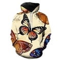 thumbnail image 3 of Sudadera con capucha con estampado 3D de mariposa exquisita para hombres y mujeres, sudadera con estampado de insectos de manga larga, sudadera holgada estilo Harajuku, sudaderas con capucha, 3 of 4
