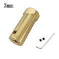 thumbnail image 1 of Extended Copper Rigid Hex Coupling Motor Shaft Connector Sleeve for Robot Car, 1 of 5
