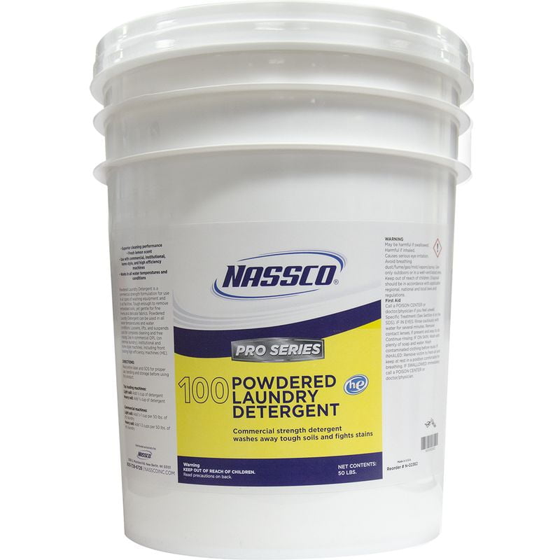 Nassco Pro Series 100 Powdered Laundry Detergent, 50 lb Pail Walmart