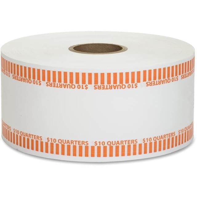 Rouleaux d'Emballage Kraft Plat Automatique 1000 Pi. - Orange & Blanc