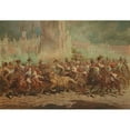 thumbnail image 3 of Juliusz Kossak 14x11 Black Modern Framed Museum Art Print Titled - Krakow Wedding Procession Riding in Front of the Emperor on the Main Market Square in Krakow (1881), 3 of 5