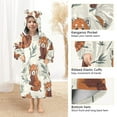 thumbnail image 4 of Wearable Blanket with Sleeves and Pocket Oversized Hooded Sweatshirt 3-14 YR Red Panda Pattern S, 4 of 7