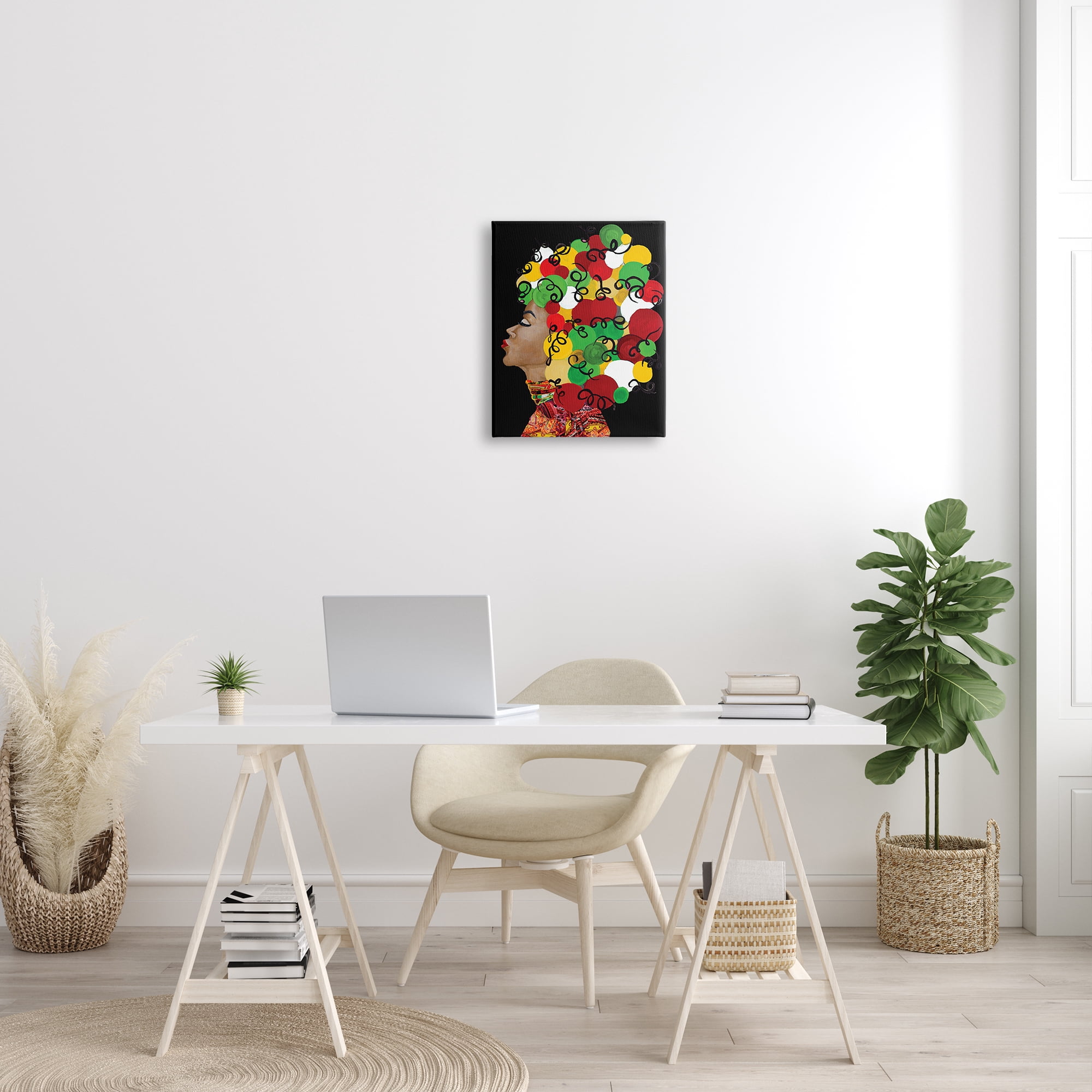 Stupell Industries Singing Woman With Pop Abstract Hairstyle, 16 x 20, Designed by Gina Ritter