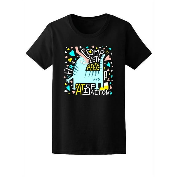 Complete Catisfaction Cat Lovers T-Shirt Women -Image by Shutterstock, Female x-Large