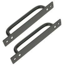 MLINS 2 PCS Door Handle Push Pull Handles for Aluminum Hardware Pulls Black