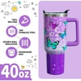 thumbnail image 4 of 40oz Butterfly Tumbler with Handle & Straw Lid - Sparkling Glitter Stainless Steel, Double Wall Vacuum Insulated Cup - Perfect Gift for Women, Girls, Butterfly Lovers, 4 of 6