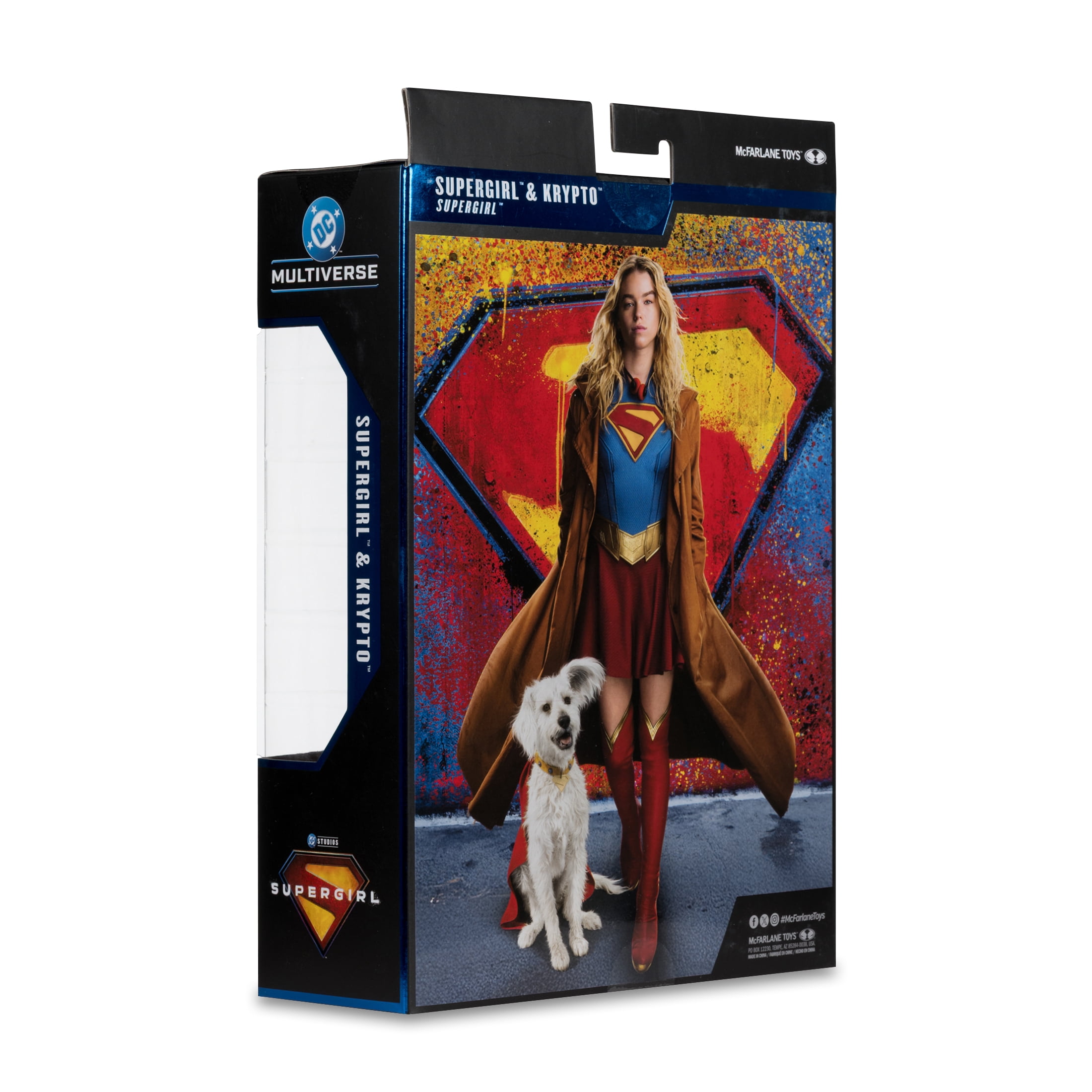 Supergirl and Krypto (DC Multiverse: Supergirl Movie) 7" Gold Label Action Figure Deluxe Theatrical Edition - McFarlane Toys