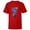 Red, variant on Super Heroes Spider-Man 7 Year Old Seventh Birthday - Short Sleeve T-Shirt for Kids - Customized-Black