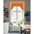 thumbnail image 5 of Burnt Orange Geometric Kitchen Swag Valances for Windows, Country Greece Key Art Swag Valances Curtains for Living Room, Rod Pocket Window Treatments for Bathroom, Bedroom, Cafe, 56"x36", 5 of 6