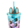 thumbnail image 4 of Afro Unicorn Tumbler Set with keychain, Multicolored, 4 of 6