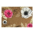 thumbnail image 4 of Personalized Planet 27x18 Spring Floral Doormat with Custom Family Name Printed on Brown Rectangular 1/8” Thick Non Slip Mat for Kitchen Hallway Deck or Porch, 4 of 6