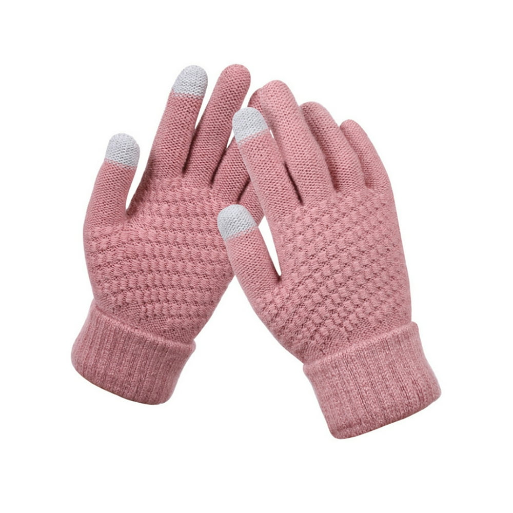 WODLLCAS - Mens Womens Winter Snow Gloves Anti-Slip Touch Screen Thick ...