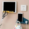 thumbnail image 2 of Fall Decorations Creative Phone And Tablet Charging Stand With 4 Hooks Wall Mounted Bedroom Organizer, 2 of 4