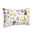 thumbnail image 2 of Haiem Pillowcase for Hair and Skin Queen - Happy Easter1 Printed Soft Pillowcase with Envelope Closure-14"x20", 2 of 9