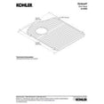 thumbnail image 3 of kohler 6483-st octave left-hand sink rack for octave k-3842 and k-3843 sinks, stainless steel, 3 of 3