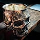 thumbnail image 4 of Taza de cerveza de café de vino Naiovety metal resistente y duradera con calavera humana grabada gótico, 4 of 6