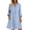 1#a Sky Blue, variant on Summer Dress for Women Short Sleeves Cotton Linen Boho Flowy House Dresses Plus Size Lounge Sun Dress with Pockets Army Green L