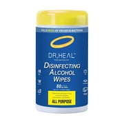 Dr Heal 75% Ethyl All Purpose Alcohol Wipes (Dispenser) - 80 Wipes