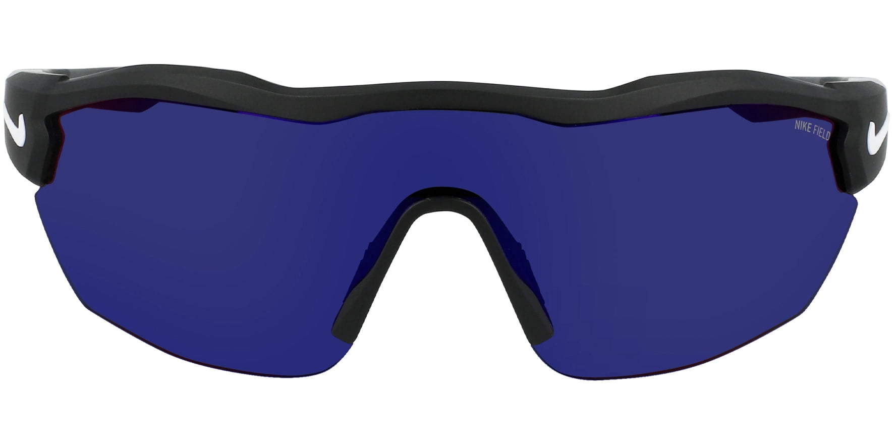 Nike Show X3 Elite E Matte Black-White/Field Tint Semi Rimless Wrap Men’s Sunglasses  DJ2024-014