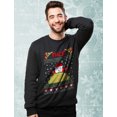 thumbnail image 2 of Tstars Mens Ugly Christmas Sweater Taco Santa Taco Lovers Christmas Gift Funny Humor Holiday Shirts Xmas Party Christmas Gifts for Him Sweatshirt Ugly Xmas Sweater, 2 of 5