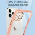 thumbnail image 4 of Case Compatible with iPhone 12 Pro Max Case Crystal Clear Transparent Design Back Bumper Shockproof Slim Fit Soft TPU Silicone Protective Phone Case Cover for iPhone 12 Pro Max, Pink, 4 of 14