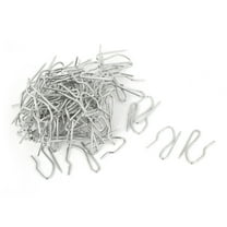 Unique Bargains Metal Drapery Curtain Tape Buckram Pin Pinch Pleat Clips Hooks Silver Tone 50 Pieces