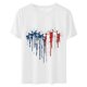 thumbnail image 3 of Camisetas de Manga Corta para las Mujeres, Blusa de Manga Corta de la Moda Del Día de la Independencia Hecha de Poliéster Cómodo para la Primavera Verano, Blusas de Manga Corta para las Mujeres, 3 of 7