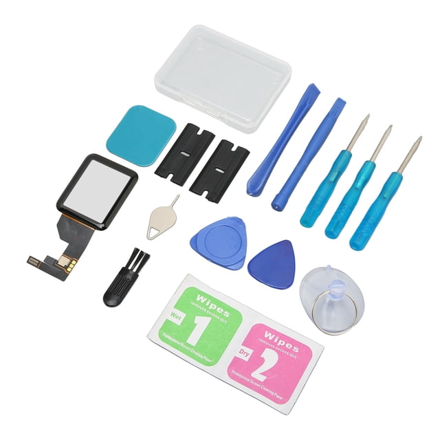 Écran de Remplacement de Montre Intelligente, Remplacement d'Écran de Verre avant de Montre pour I Regarder la Série Smart Watch Screen Repair Kit Ultra Responsive