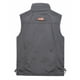 thumbnail image 3 of Ceisia Men's Relaxed Fit Stand Collar Multi-Pocket Utility Vest Outdoor Fishing Travel Gilet Gray XXXXL Gifts, 3 of 3
