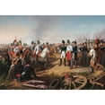 thumbnail image 2 of Johann Peter Krafft 14x11 Gold Ornate Wood Frame and Double Matted Museum Art Print Titled - Declaration of Victory After the Battle of Leipzig on 18 October 1813 (1839), 2 of 4