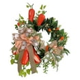 thumbnail image 2 of Guirnalda colgante de Pascua para puerta delantera, guirnalda redonda de conejo, corona de primavera para puerta, porche, fiesta, Festival, jardín 45cm, 2 of 9