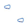 thumbnail image 1 of Wweixi 1/2/3 Mousqueton Résistant à l'Usure Technologie Avancée Grand Application Coloré Résistance aux Impacts Renforcée Pinces à Carabiner pour Extérieur Bleu 2 Pcs, 1 of 6