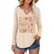 thumbnail image 1 of MHFRRA Blusa Informal de Manga Larga con Cuello Redondo y Estampado Floral para Uso Diario Beige, 1 of 4