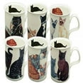 thumbnail image 1 of Roy Kirkham Lancaster Tasse - Chats à Gogo - Ensemble de 6, 1 of 3