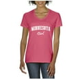thumbnail image 1 of Artix - Women's T-Shirt V-Neck Short Sleeve, up to Women Size 3XL - Minnesota Girl, 1 of 5