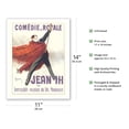 thumbnail image 2 of Jean III at the Royal Comedy (Comédie-Royale) - Starring Sacha Guitry - Vintage Theater Poster by Leonetto Cappiello c.1912 - Fine Art Matte Paper Print (Unframed) 11x14in, 2 of 4