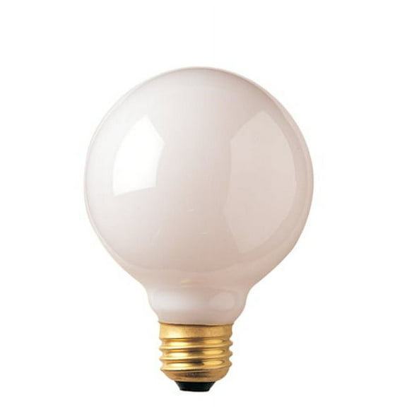 Good Bulb 40W G25 Globe Bulb – White, E26 Base, 130V, 2700K Warm Light, 225 Lumens, Decorative Incandescent 6-Pack