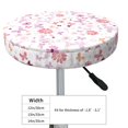thumbnail image 4 of Balery Retro Floral Fundas de asiento para taburete de bar redondo de tela de terciopelo ajustables que protegen de arañazos y manchas para sillas de 14 a 17 pulgadas.-13 inch, 4 of 7
