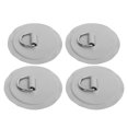 thumbnail image 4 of Parche Circular De Anillo En D, Instalación De Pasta, Portátil, Gris, Ligero, De Acero Inoxidable, PVC, 4 Piezas, Almohadilla De Anillo En D Con Cuerda Ajustable Para Barco ANGGREK Otros, 4 of 8