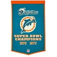 thumbnail image 1 of Winning Streak Sports 77085 Bannière de Dauphins Miami, 1 of 1