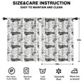 thumbnail image 2 of Blackout Kids Curtains,Black White Baseball Pattern Childrens Insulated Curtains Set Of 2,Bedroom Essentials,Toddler Room Decor 42"x54", 2 of 5